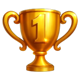 goal goal goal pachin goal gold trophy symbol icon
