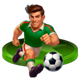 goal goal goal pachin goal green player symbol icon