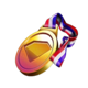goal strike rising rewards medal symbol icon