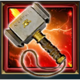gods of asgard hammer symbol icon