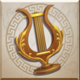 gods of olympus iii megaways harp symbol icon