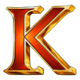 gods of sand red gold k symbol icon