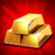 gold cash 3goldbars symbol icon