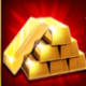 gold cash 7goldbars symbol icon