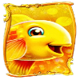 gold fish feeding time gold fish symbol icon