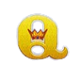 gold fish feeding time q symbol icon