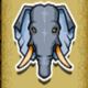 golden antelope elephant symbol icon