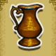 golden antelope urn symbol icon