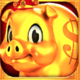 golden blessings pig symbol icon