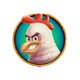 golden gallina chicken symbol icon