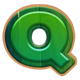 golden piggy farm xmas letter q symbol icon