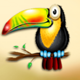 gorilla go wild toucan symbol icon