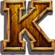 grand buffalo hold and win k symbol icon