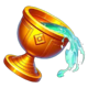 gryphons castle deluxe golden chalice symbol icon