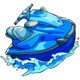 hangovers and holidays jet ski symbol icon