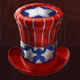 happy 4th of july hat symbol icon