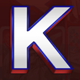 happy 4th of july k symbol icon