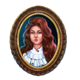 haunted hill girl symbol icon