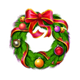 ho ho tree christmas wreath symbol icon