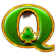 horus treasure wild green q clubs symbol icon