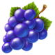hot clock grapes symbol icon