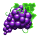 hot diamond bar grapes symbol icon