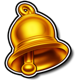 hot fruit dash gold bell symbol icon