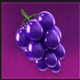 hot magic grapes symbol icon