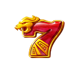 hot rocket 5x 3x 2x seven symbol icon