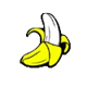 hot ross banana symbol icon