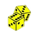 hot ross dices symbol icon