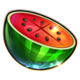 hot slot 777 diamond crown watermelon slice symbol icon