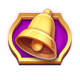 house of spins bell symbol icon