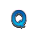 house of spins the legacy blue q symbol icon