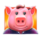 huff n puff money mansion brick pig symbol icon