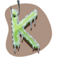 ice bass k symbol icon