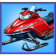 ice bass snowmobile symbol icon