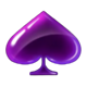 j mania triple jam purple spade symbol icon