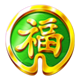 jackpot pagoda fortune medallion symbol icon