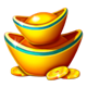 jackpot pagoda gold ingots symbol icon