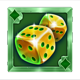 joker pin the win dices symbol icon