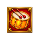 joker wild chaos drum symbol icon