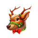jolly cash reindeer symbol icon