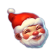 jolly cash santa symbol icon