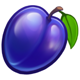 juicy fruit coins hold and win plum symbol icon