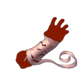 king of fighting bandaged hand symbol icon