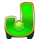 kong it up large letter j symbol icon