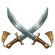 kozak quest crossed sabers symbol icon