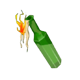 la bomba molotov symbol icon