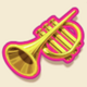 la fiesta trumpet symbol icon
